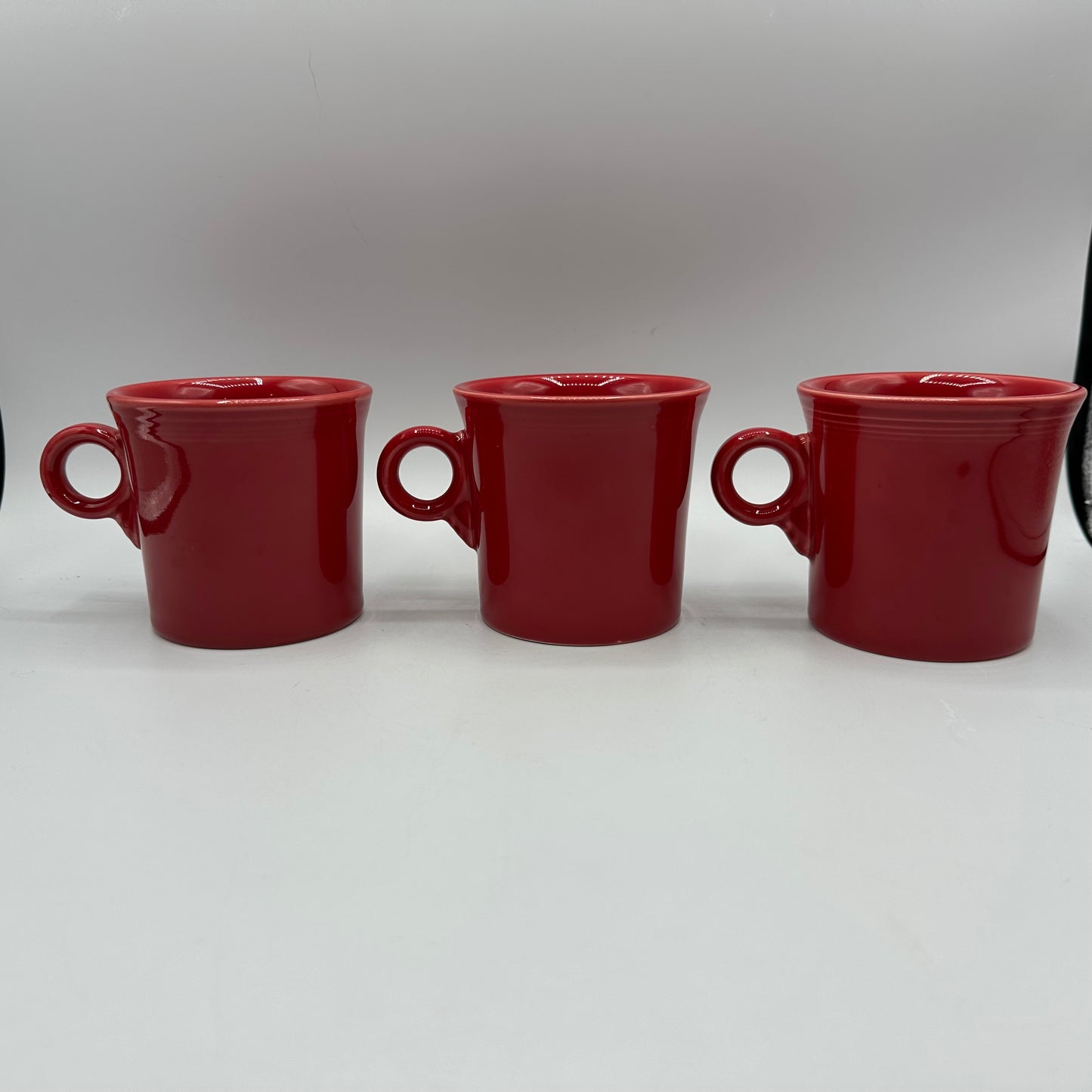 Fiestaware Scarlet Red Mugs, Set of 5