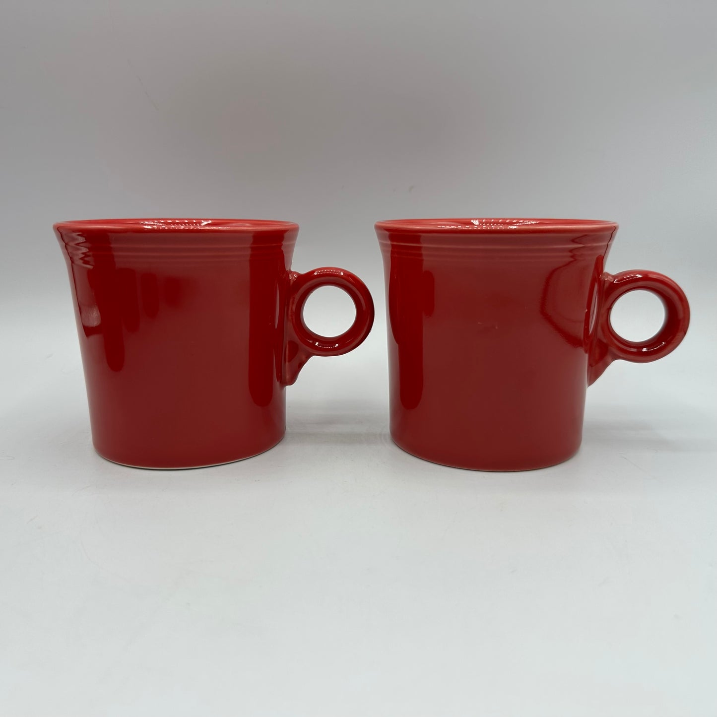 Fiestaware Scarlet Red Mugs, Set of 5