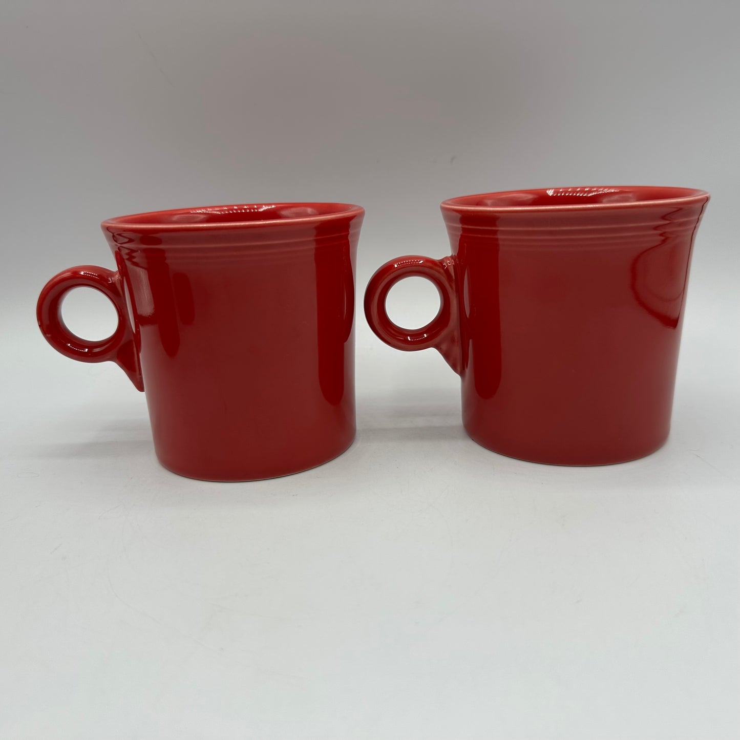 Fiestaware Scarlet Red Mugs, Set of 5