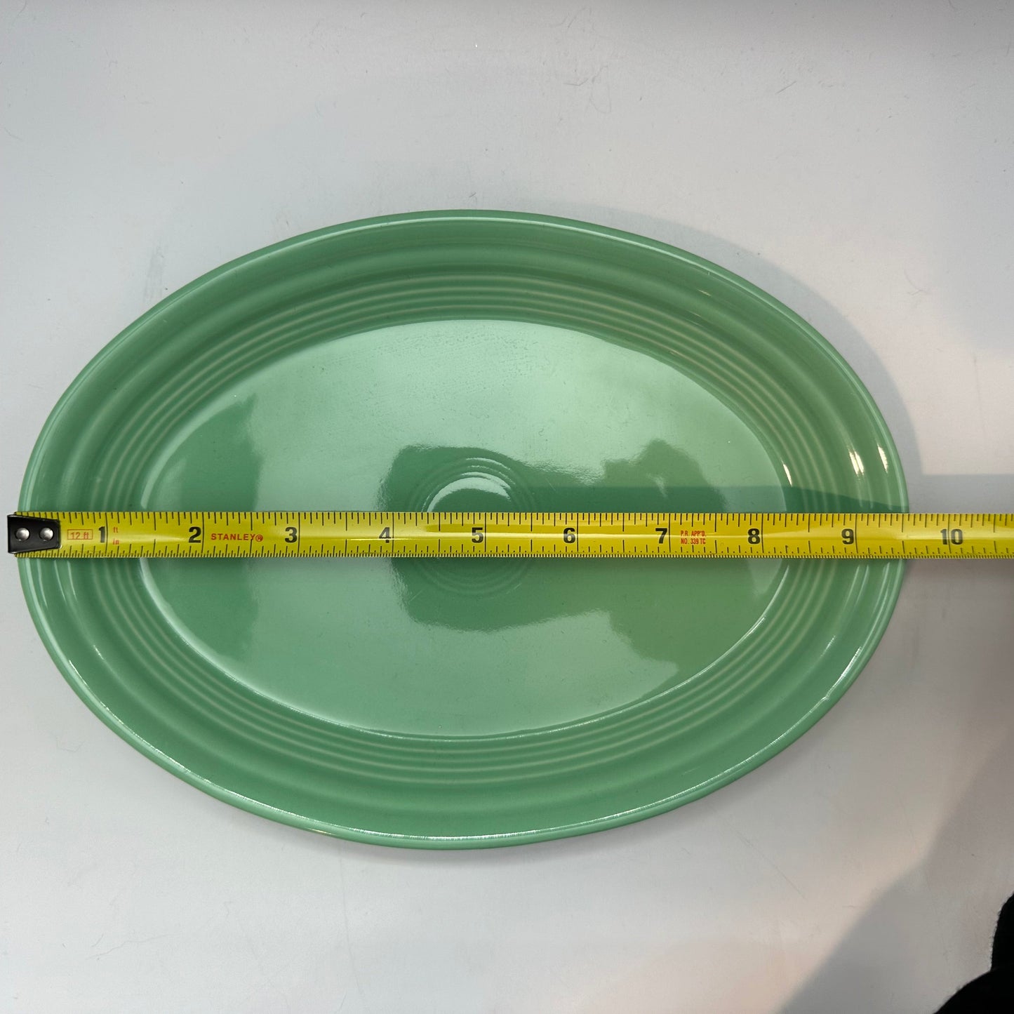 Fiestaware Sea Mist Green Oval Serving Platter, 10"