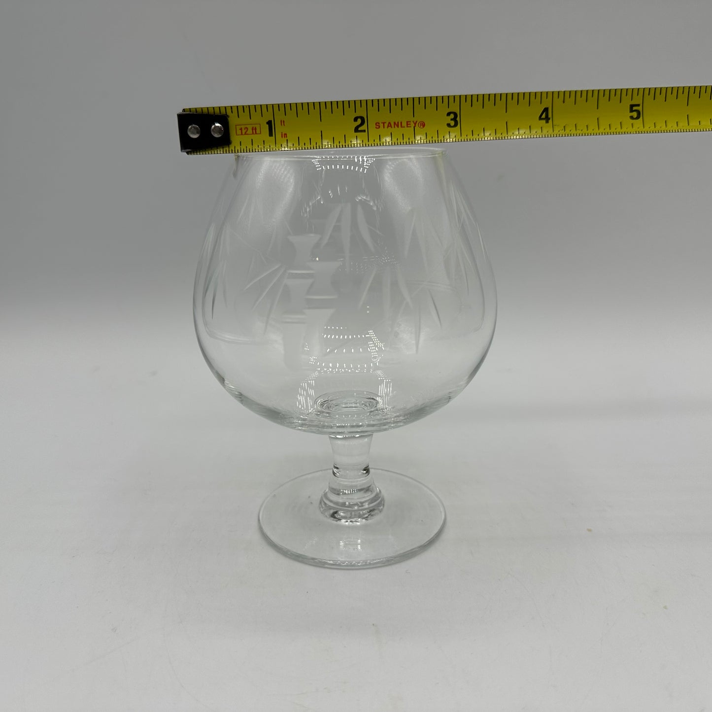 Sasaki Noritake Etched Bamboo Brandy Snifter, Set of 5