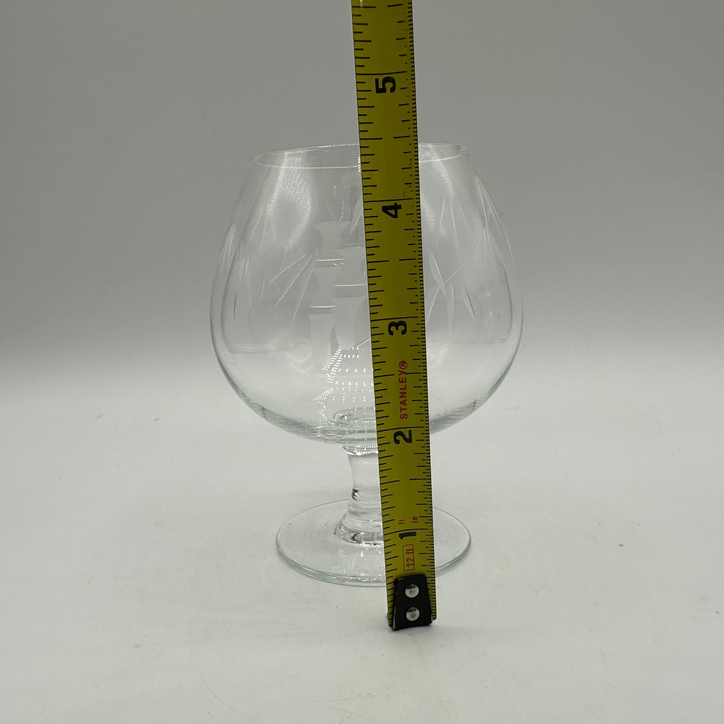 Sasaki Noritake Etched Bamboo Brandy Snifter, Set of 5