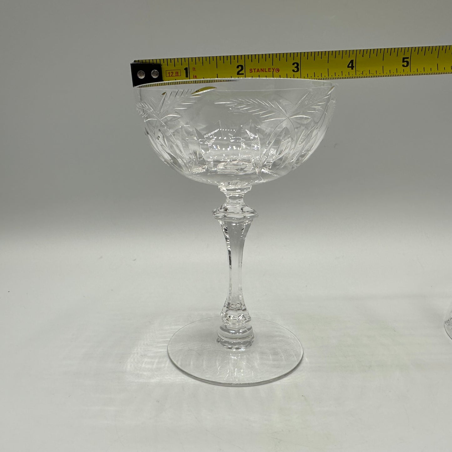 Tiffin-Franciscan Moss Rose Champagne/Sherbet Glasses, Set of 3