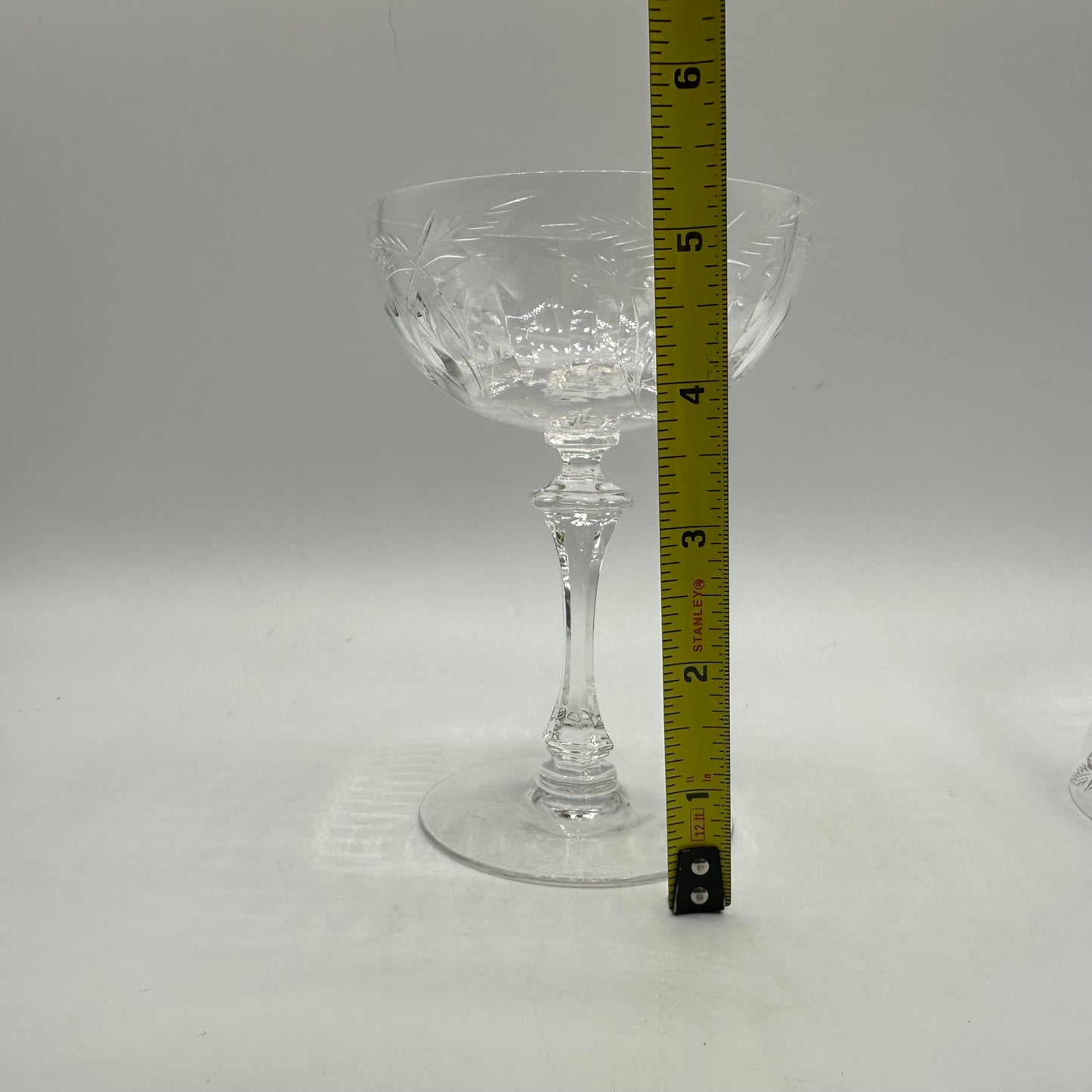 Tiffin-Franciscan Moss Rose Champagne/Sherbet Glasses, Set of 3