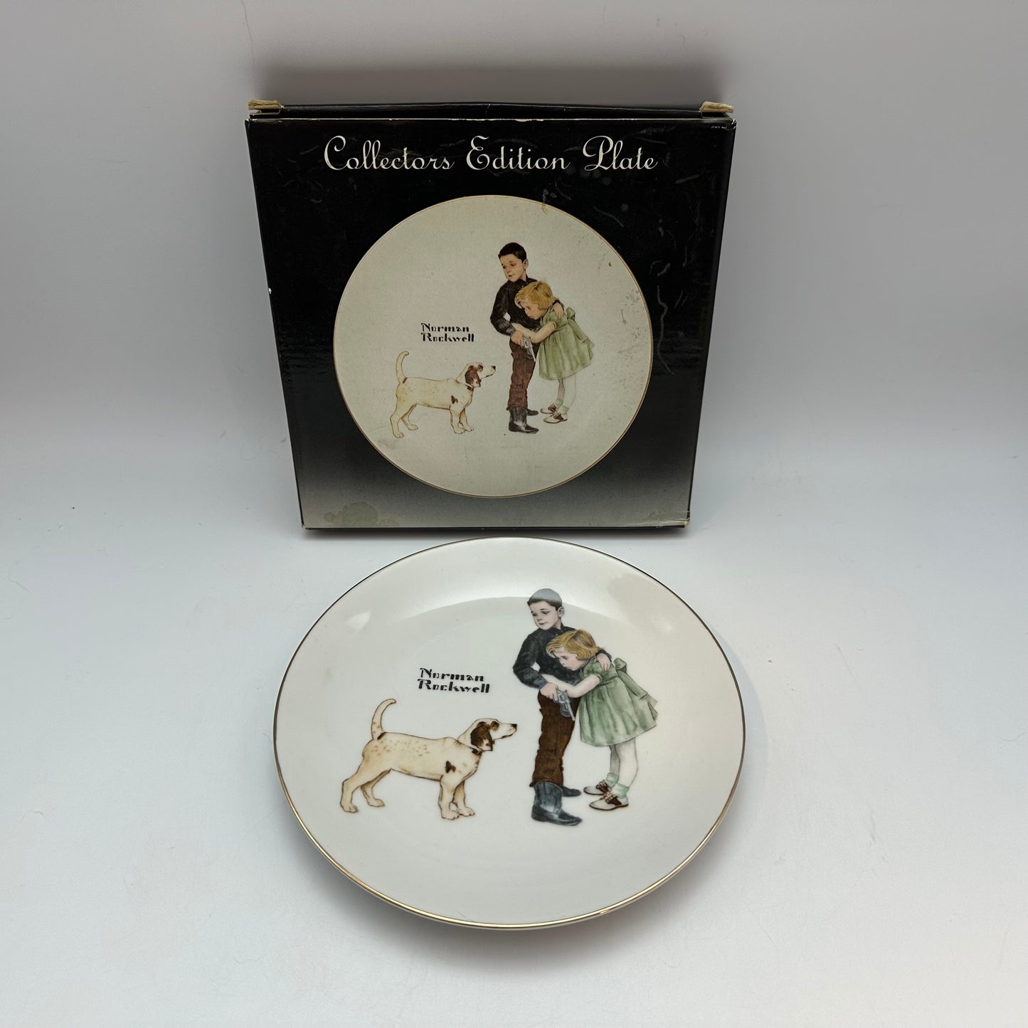 Norman Rockwell Collectors Limited Series Big Brother Plate With Box