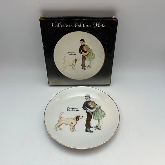 Norman Rockwell Collectors Limited Series Big Brother Plate With Box