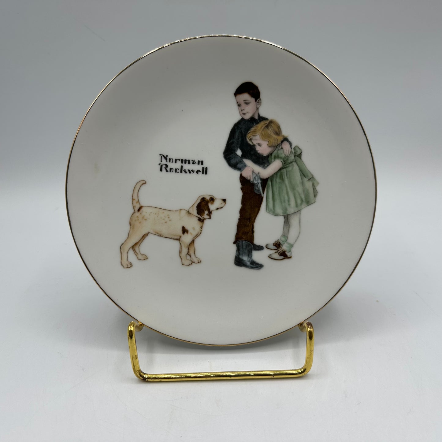 Norman Rockwell Collectors Limited Series Big Brother Plate With Box
