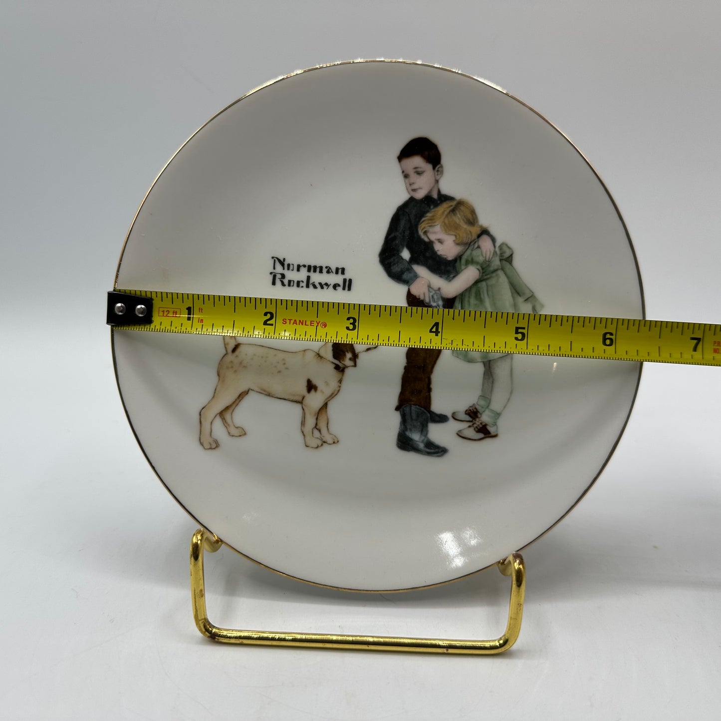 Norman Rockwell Collectors Limited Series Big Brother Plate With Box