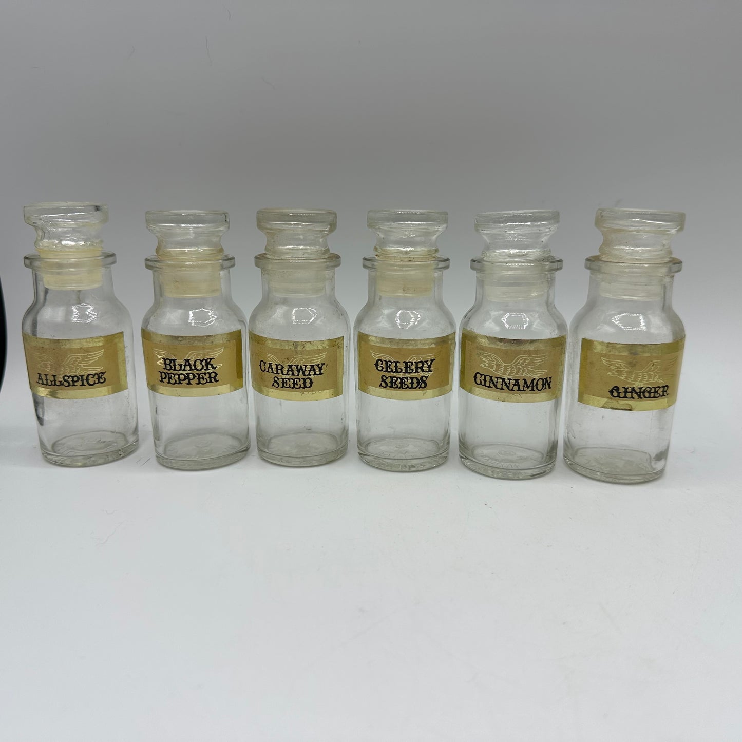 Labeled Spice Jars, Set of 13