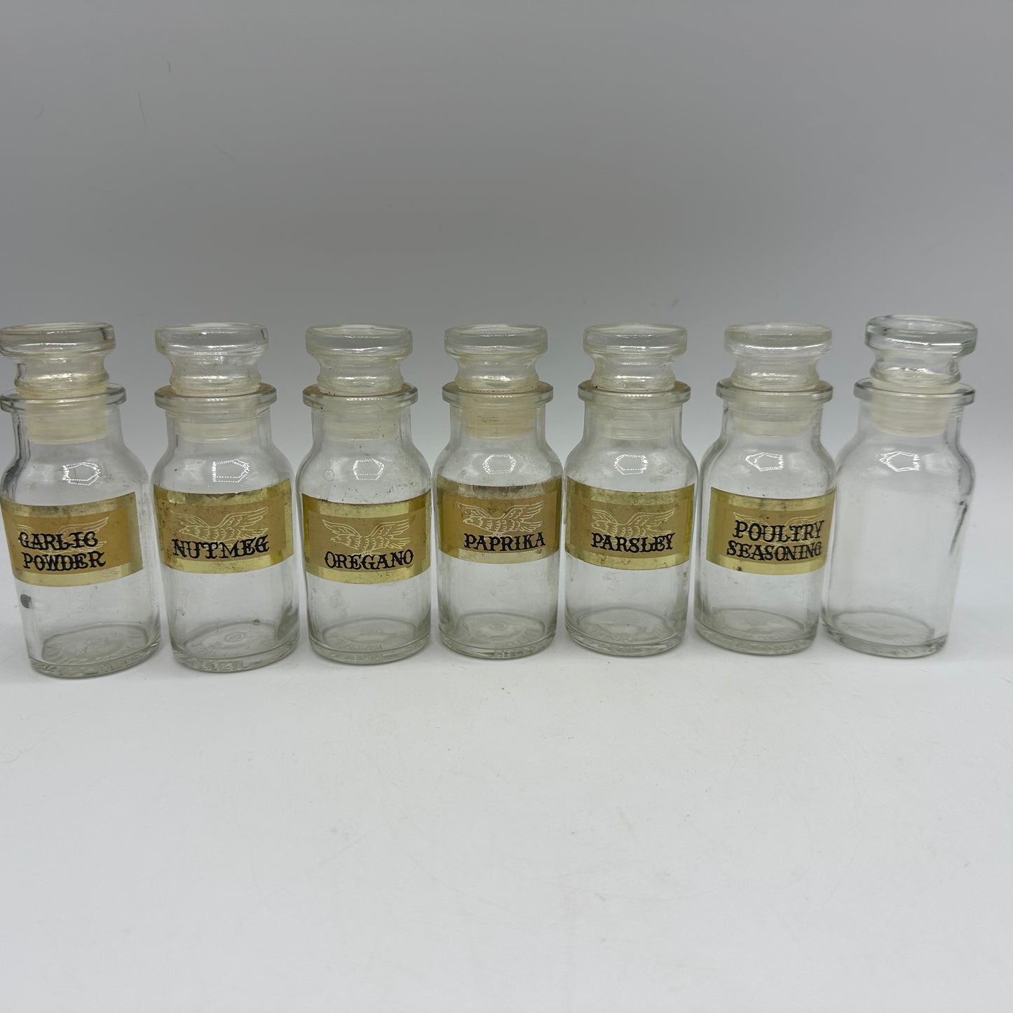 Labeled Spice Jars, Set of 13