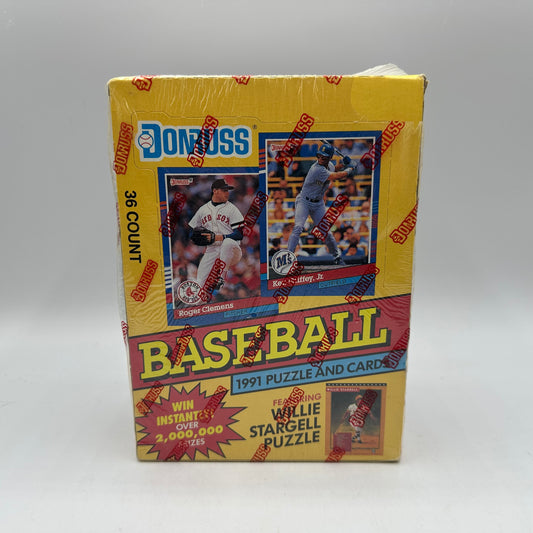 Donruss Baseball 1991 Puzzle and Cards 36 Count Never Opened