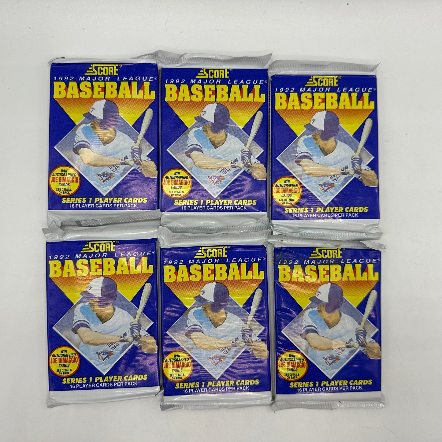 Score 1992 Major League Baseball Series 1 Player Cards Unopened 32 Packs