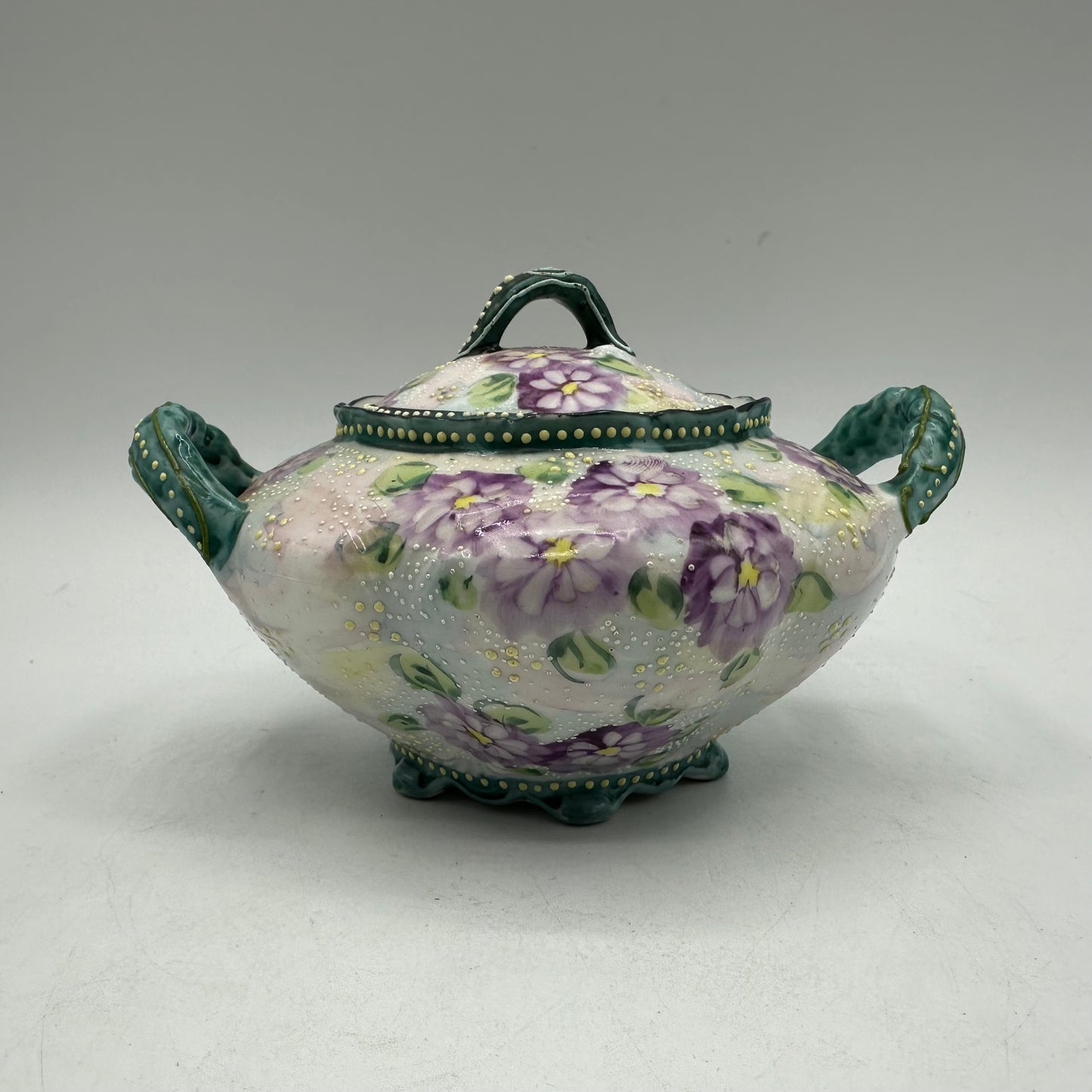 Hand Painted Sugar Bowl and Creamer, Japan