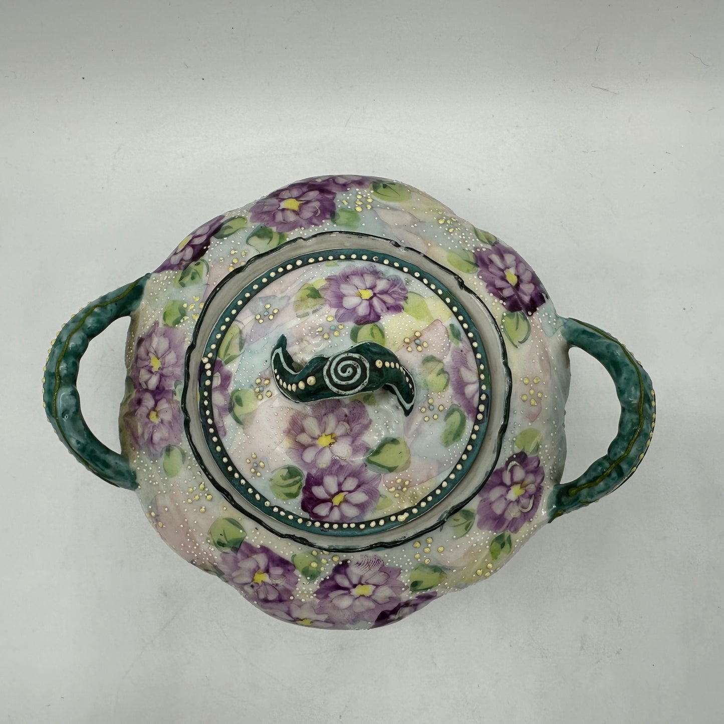 Hand Painted Sugar Bowl and Creamer, Japan