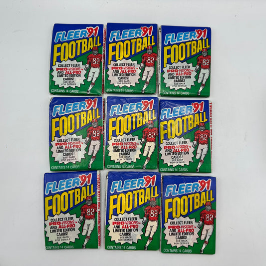 Fleer 1991 Football Unopened 30 Wax Packs