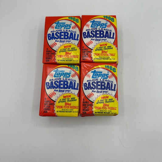 1988 Topps Baseball 24 Sealed Card Packs