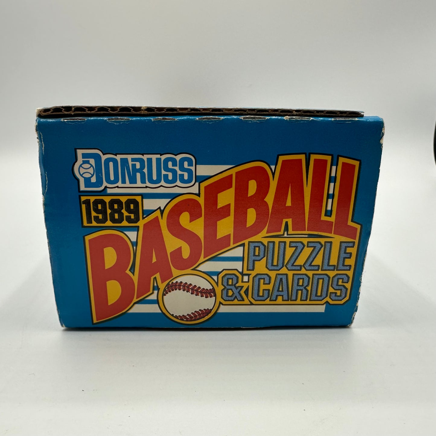 1989 Donruss Baseball 12 Sealed Card Packs and 41 Loose Puzzle Cards Open Box