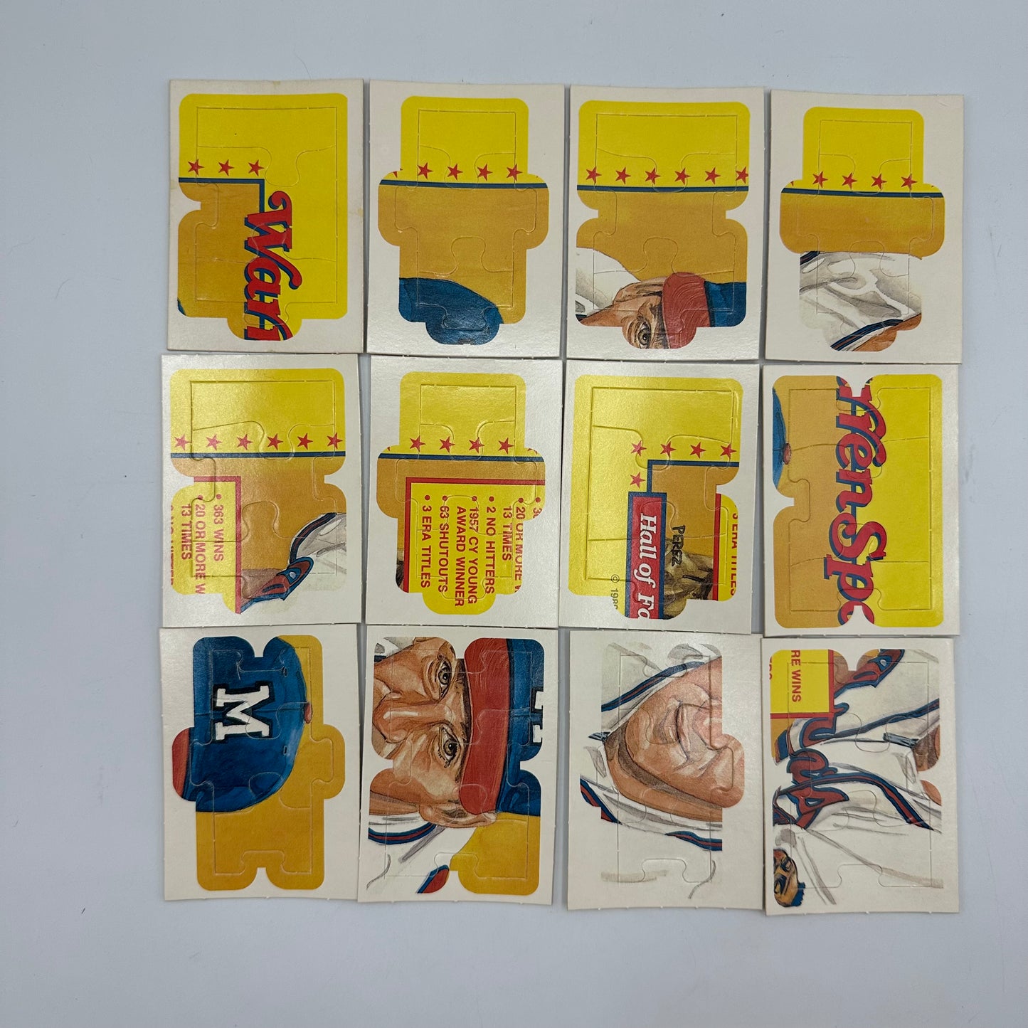 1989 Donruss Baseball 12 Sealed Card Packs and 41 Loose Puzzle Cards Open Box