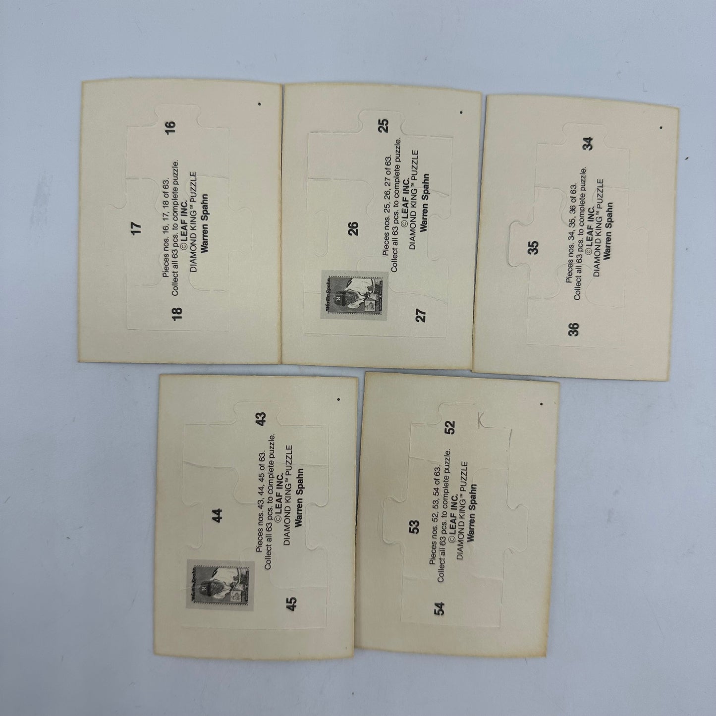 1989 Donruss Baseball 12 Sealed Card Packs and 41 Loose Puzzle Cards Open Box