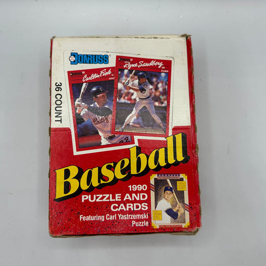 1990 Donruss Baseball 33 Sealed Puzzle and Card Packs