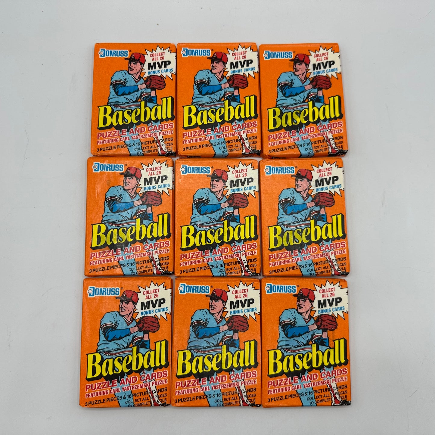 1990 Donruss Baseball 33 Sealed Puzzle and Card Packs