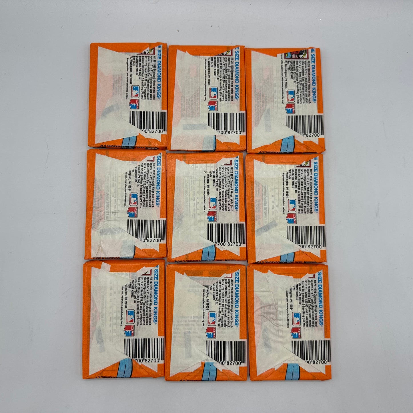 1990 Donruss Baseball 33 Sealed Puzzle and Card Packs