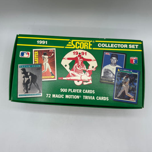 1991 Score Baseball Collector Set 900 Player 72 Magic Motion Trivia Cards