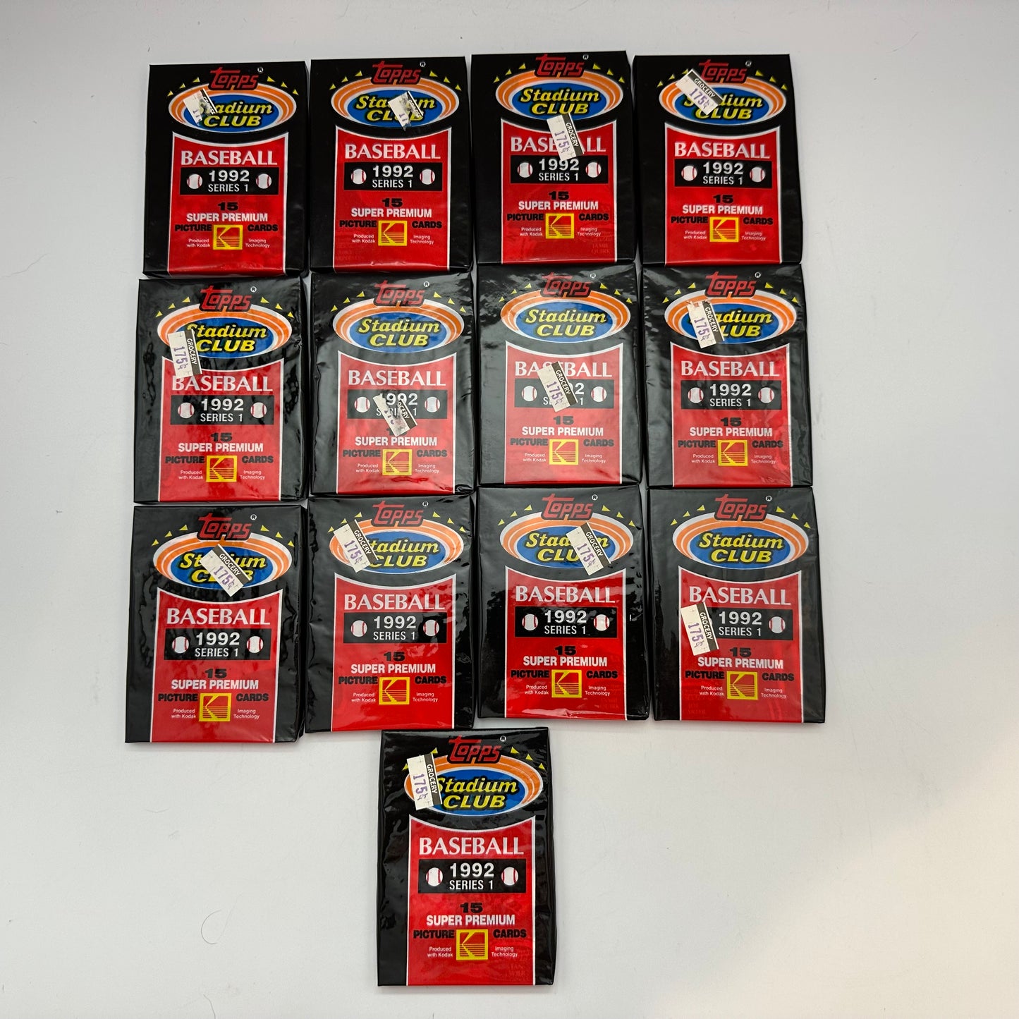 1992 Topps Stadium Club Baseball Series 1 13 Sealed Card Packs
