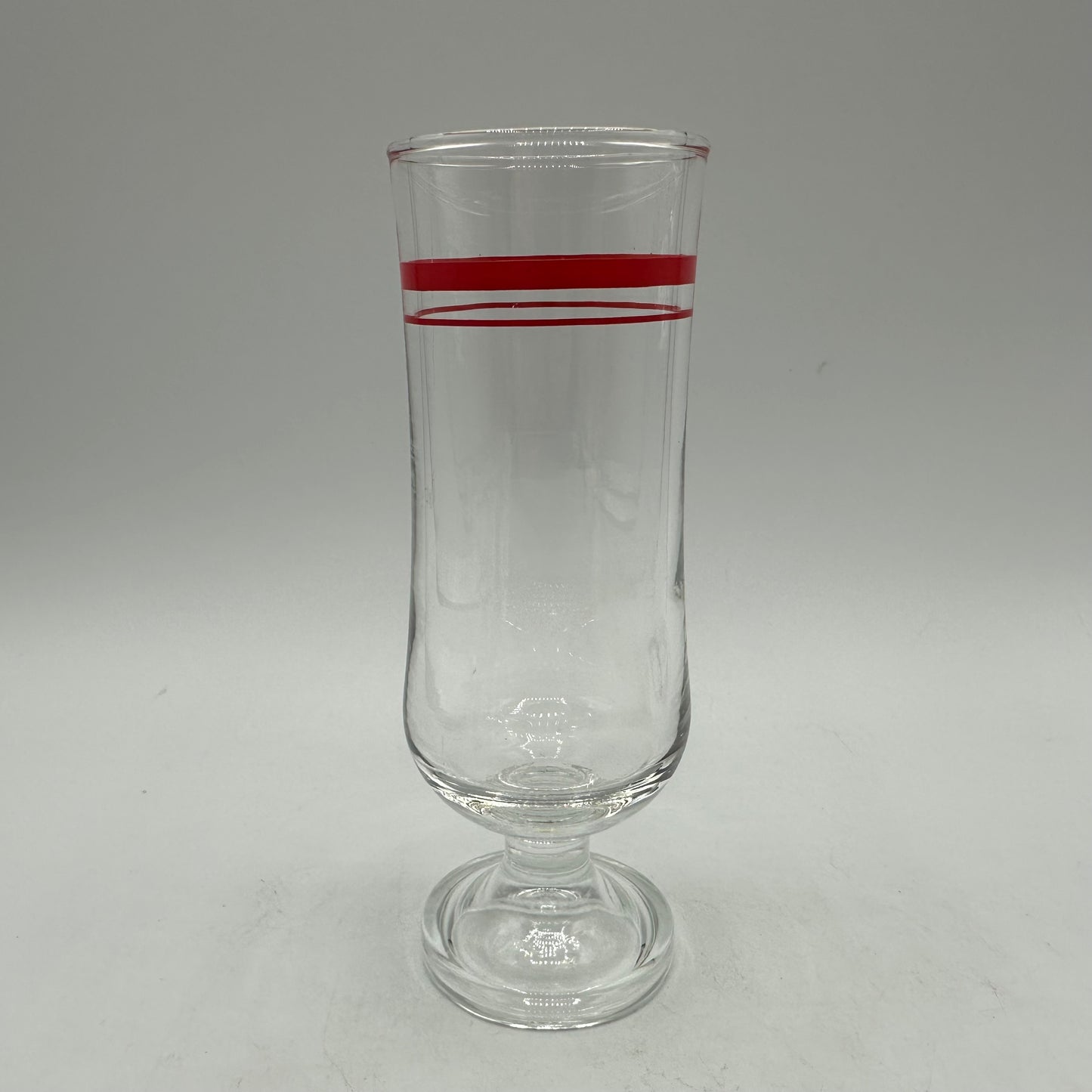 Red Striped Cocktail Glasses, Set of 5