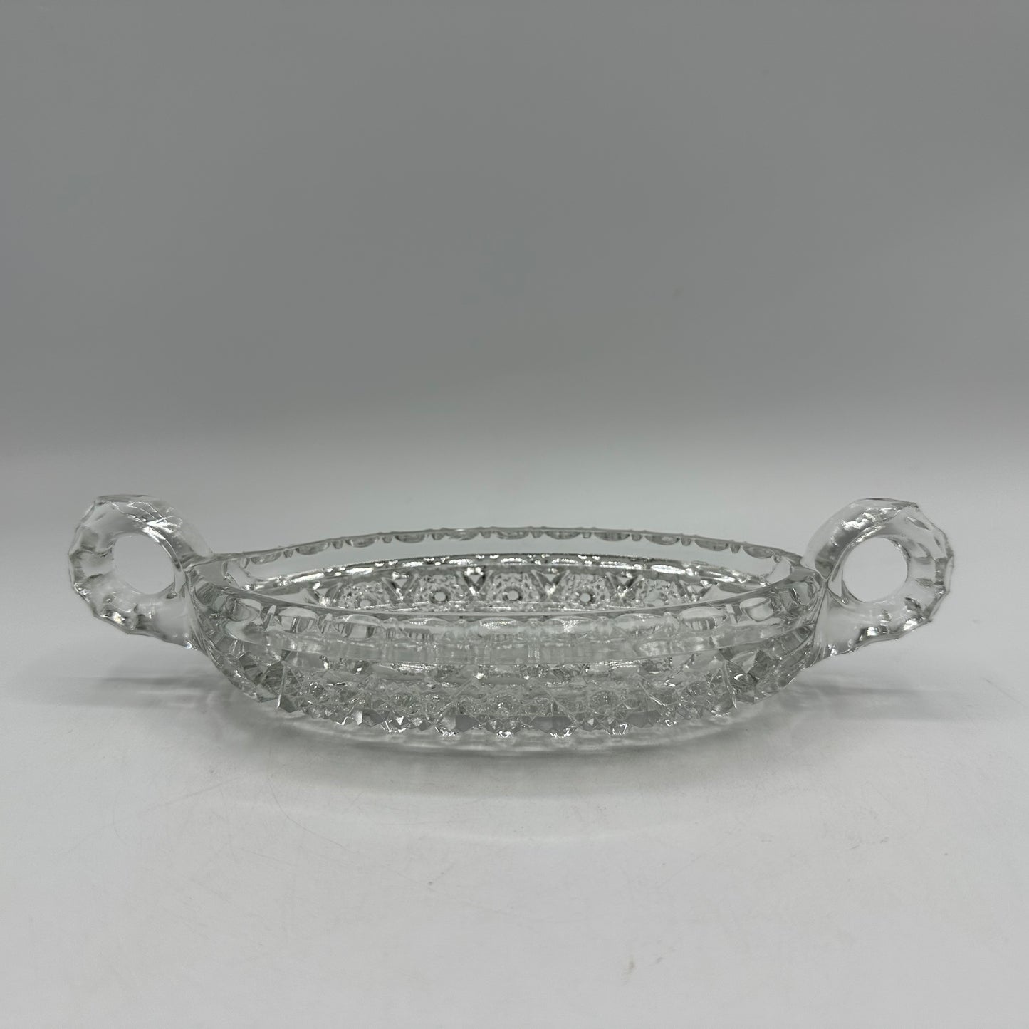 Imperial Glass Handled Relish/Pickle Dish