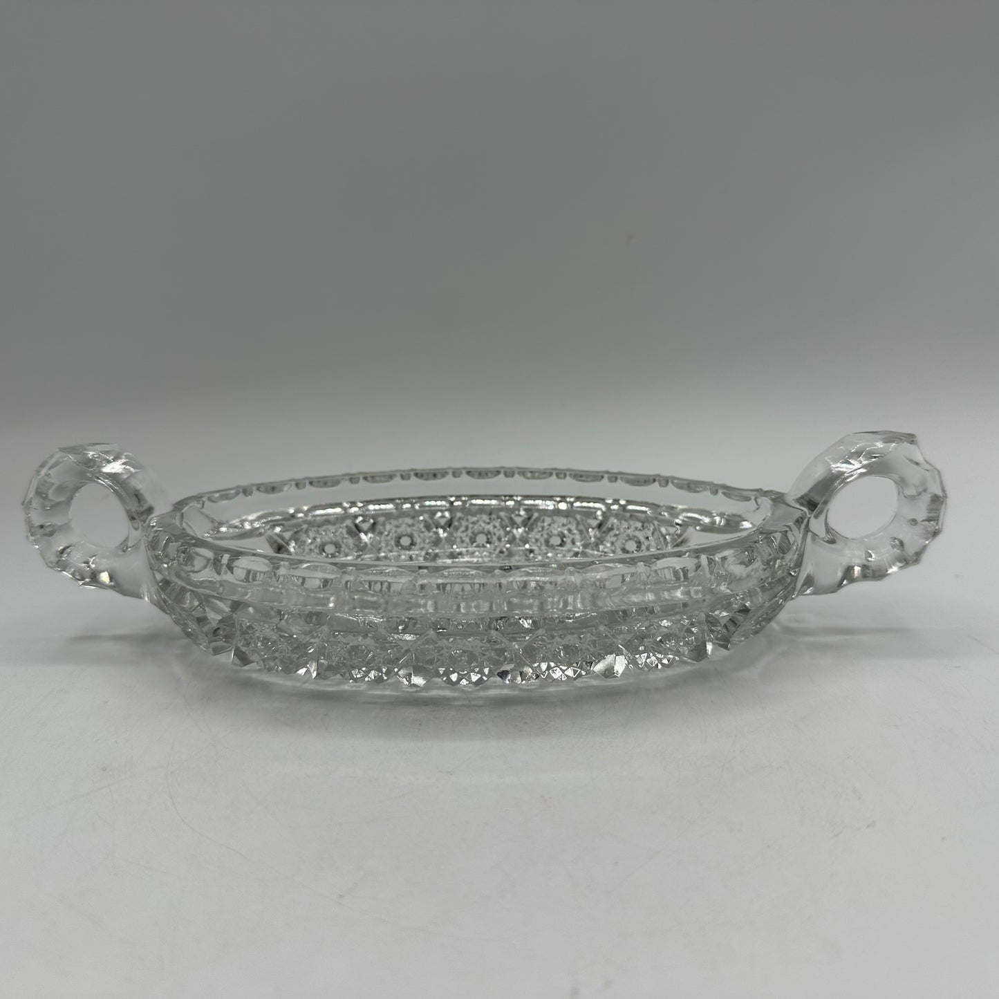 Imperial Glass Handled Relish/Pickle Dish