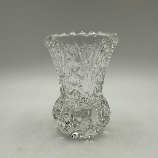 Crystal Saw Tooth Edge Pineapple Vase