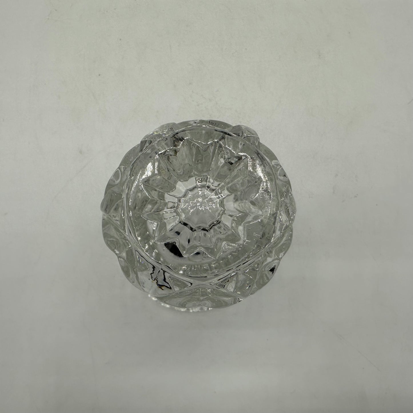 Crystal Saw Tooth Edge Pineapple Vase