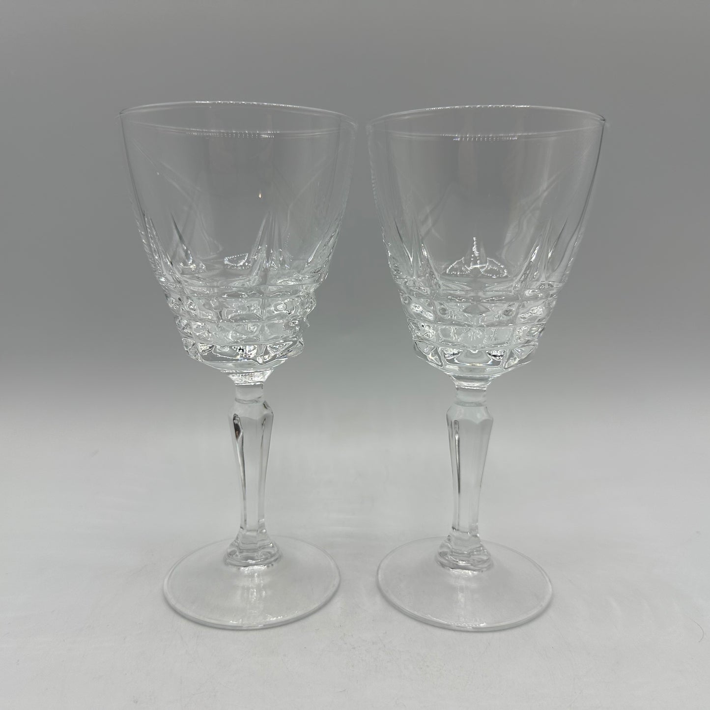 Cristal D'Arques Crystal Pompadour Pattern Wine Glasses, Set of 2