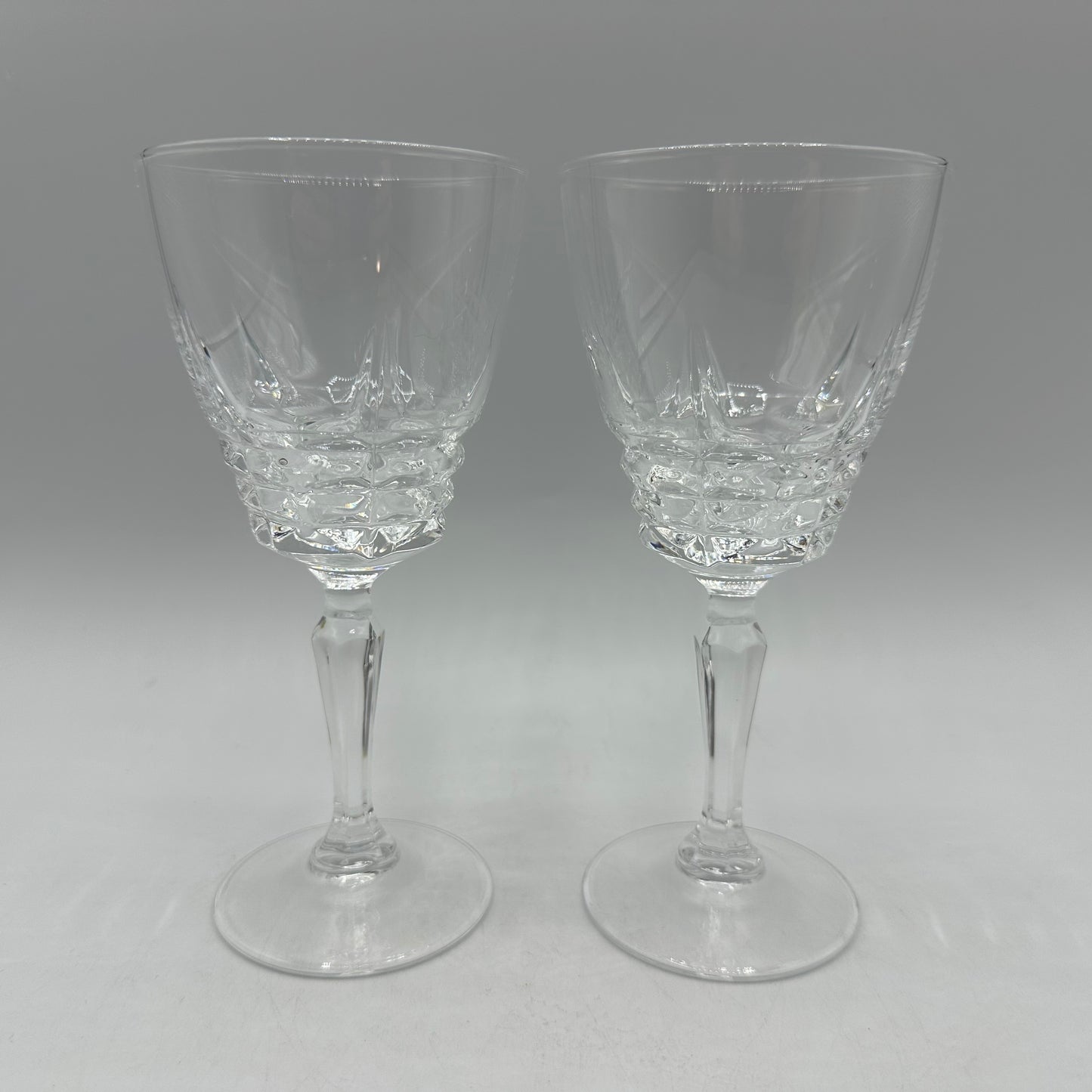 Cristal D'Arques Crystal Pompadour Pattern Wine Glasses, Set of 2