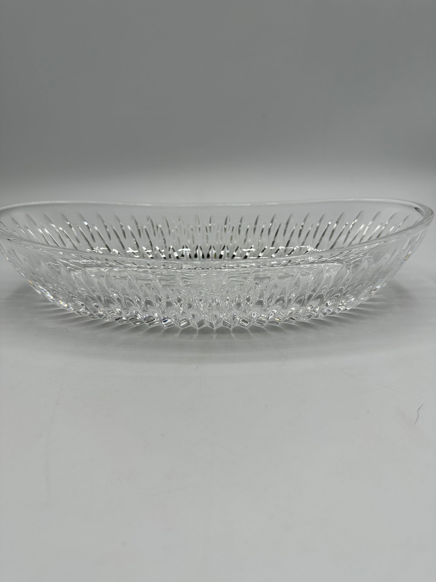 Princess House Highlights Lead Crystal Oval Serving Dish