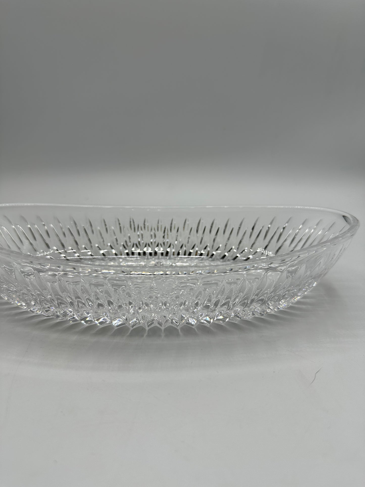 Princess House Highlights Lead Crystal Oval Serving Dish