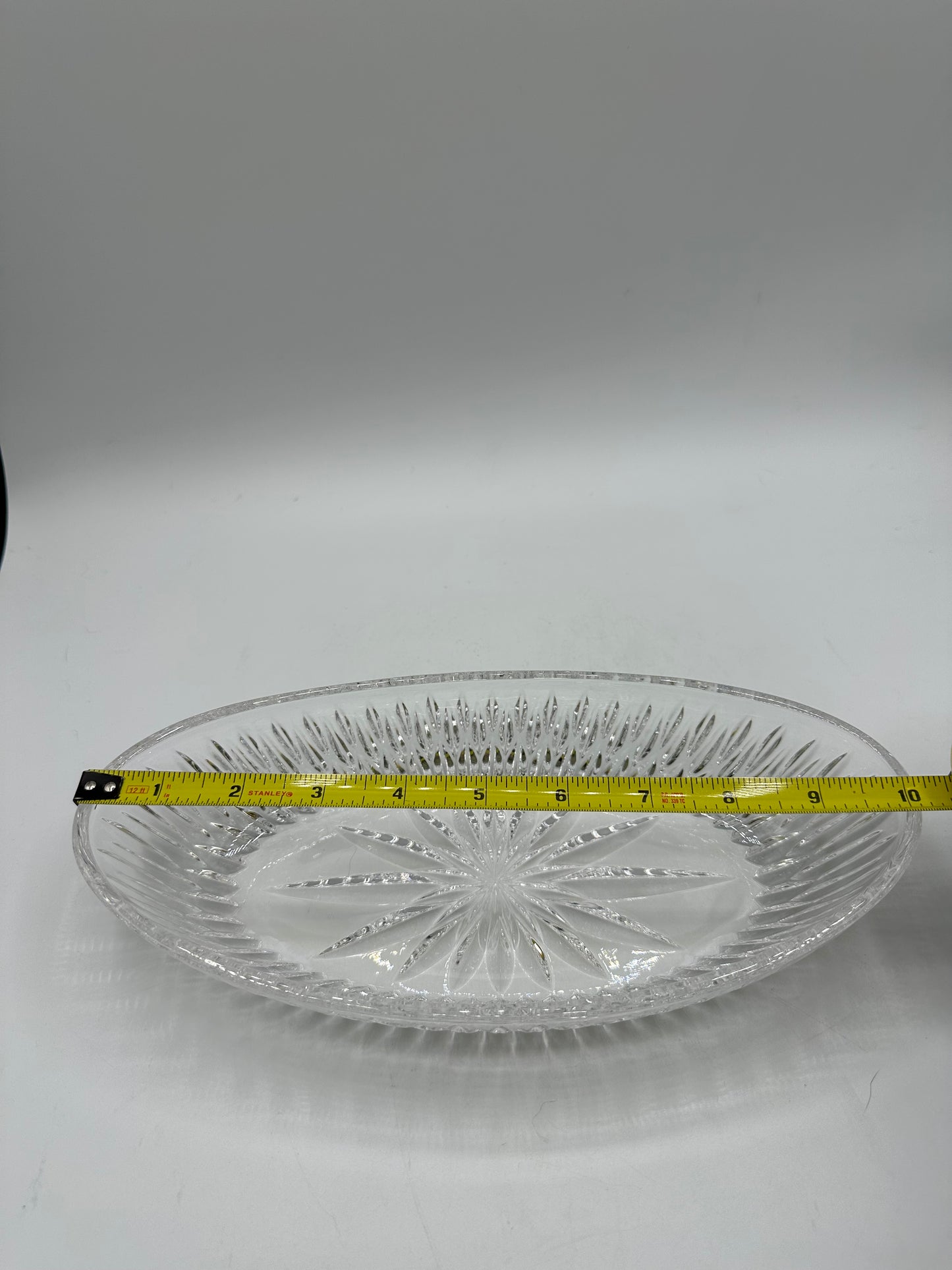 Princess House Highlights Lead Crystal Oval Serving Dish