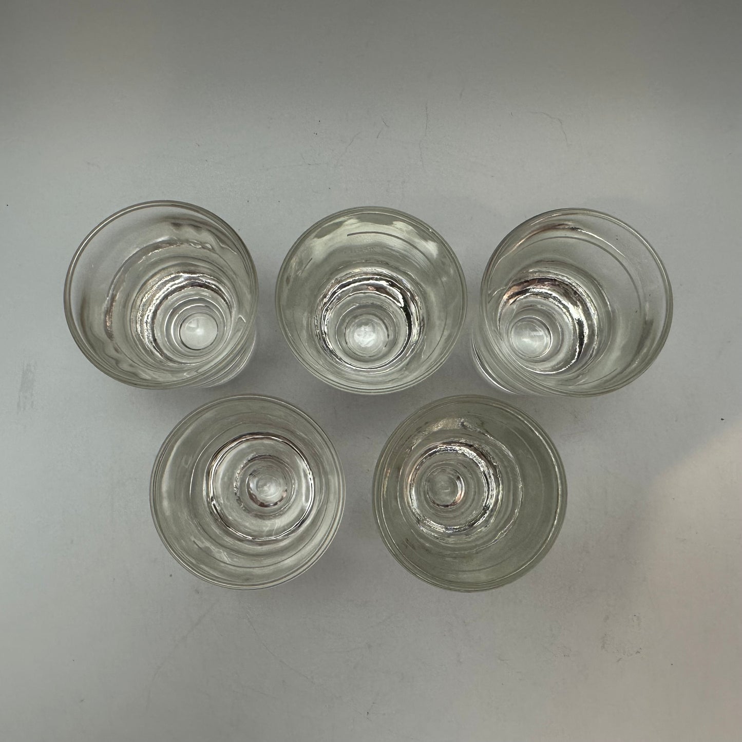 Heavy Bottom Shot Glasses With Pour Line, Set of 5