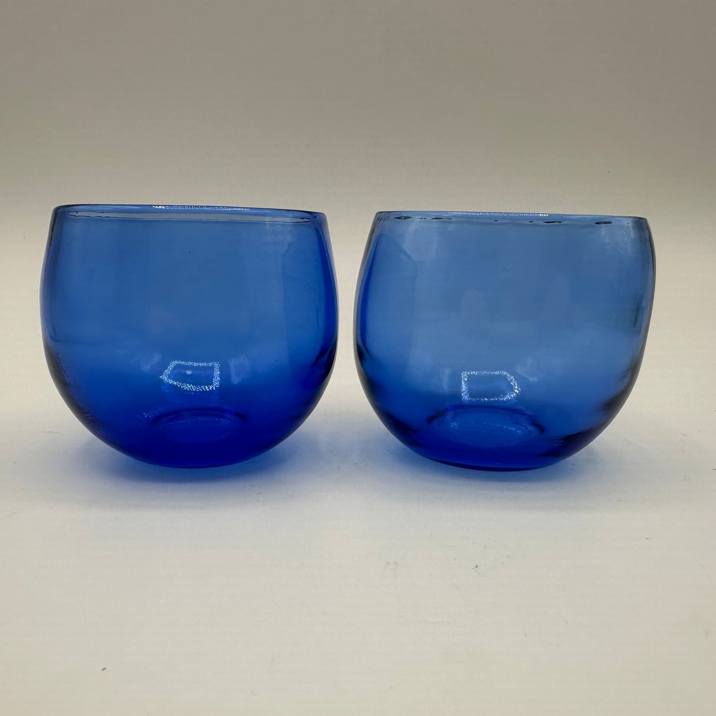 Cobalt Blue Rolly Polly Glasses, Set of 2