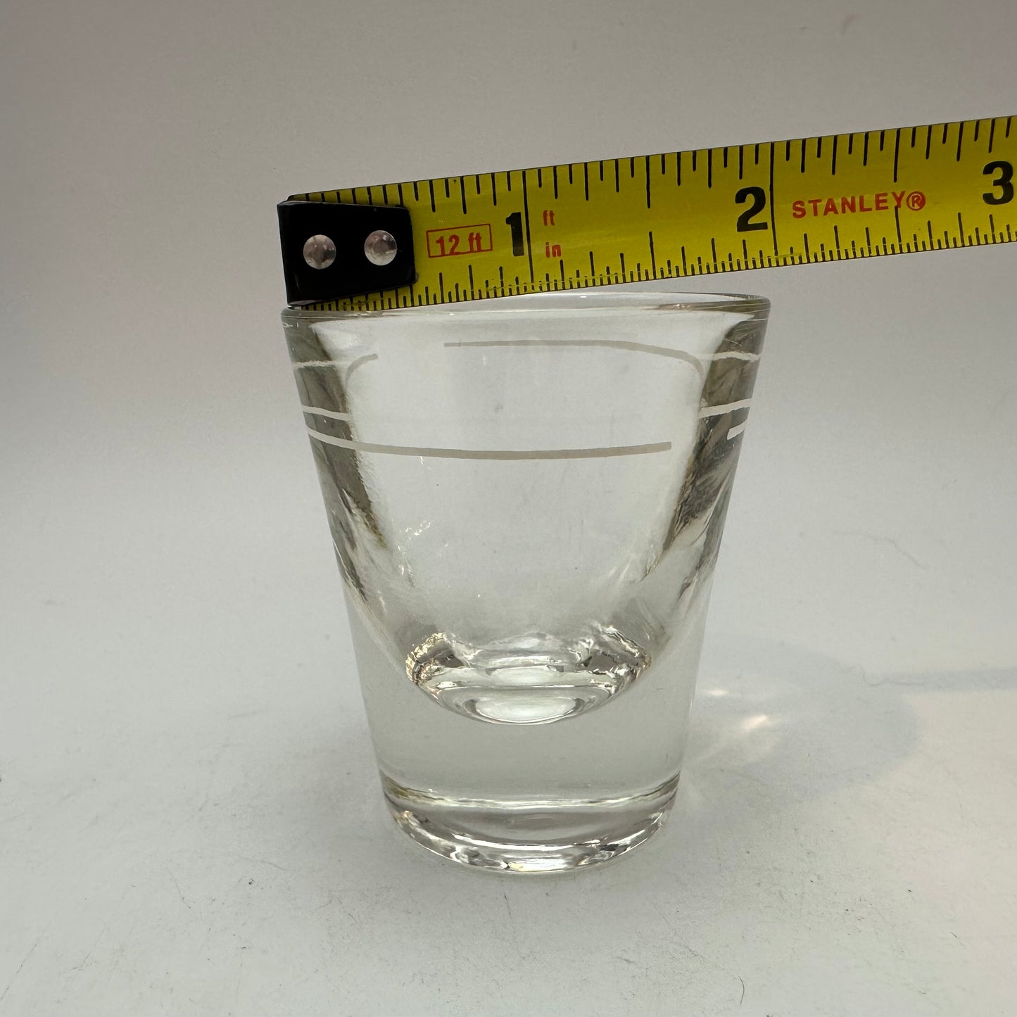 Heavy Bottom Shot Glasses With Pour Line, Set of 5