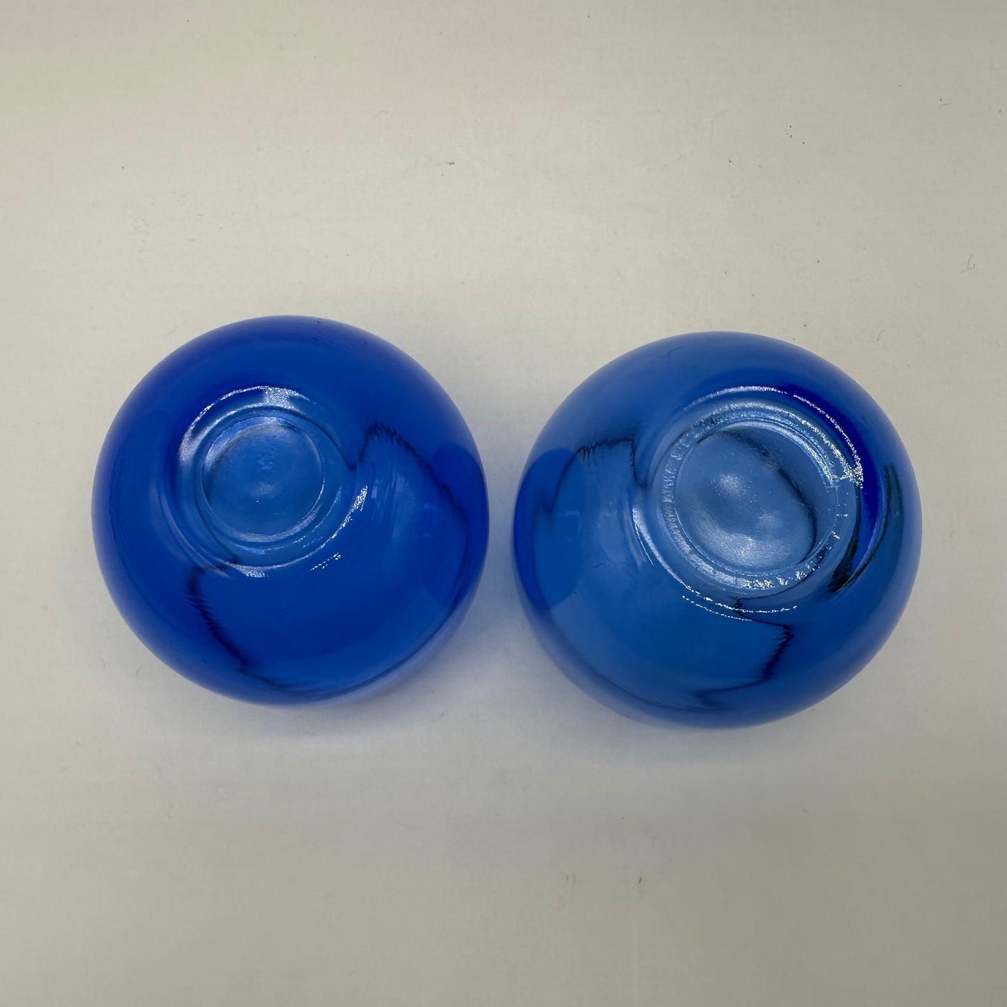 Cobalt Blue Rolly Polly Glasses, Set of 2