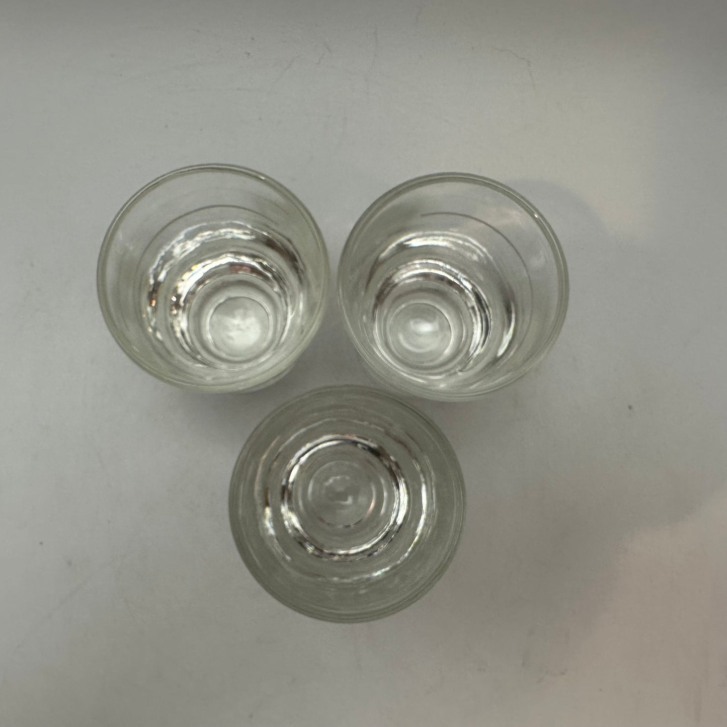 Heavy Bottom Shot Glasses With Pour Line, Set of 3