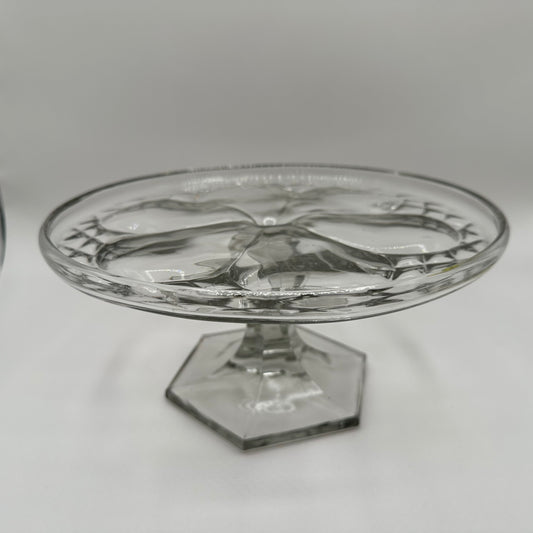 New Martinsville Frontier Pedestal Cake Stand