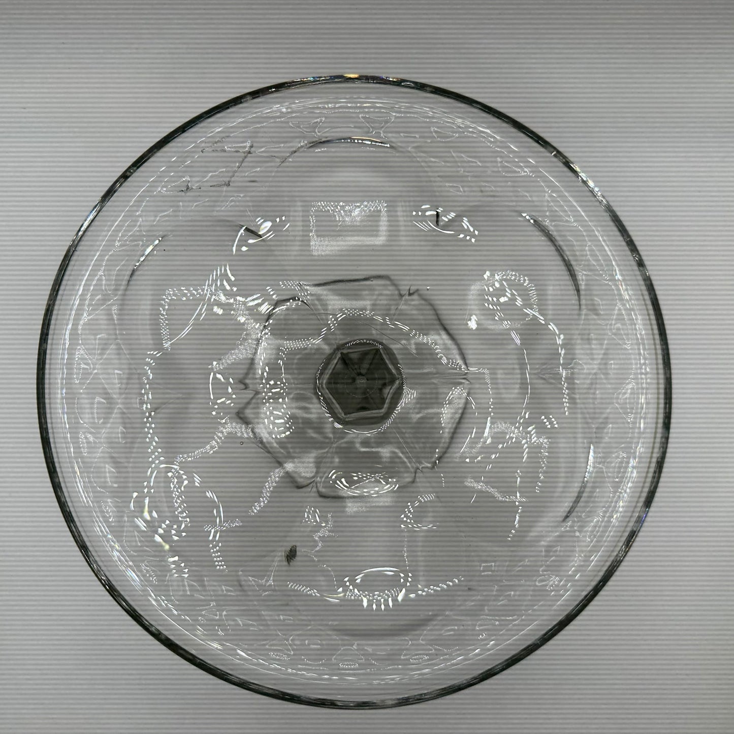 New Martinsville Frontier Pedestal Cake Stand