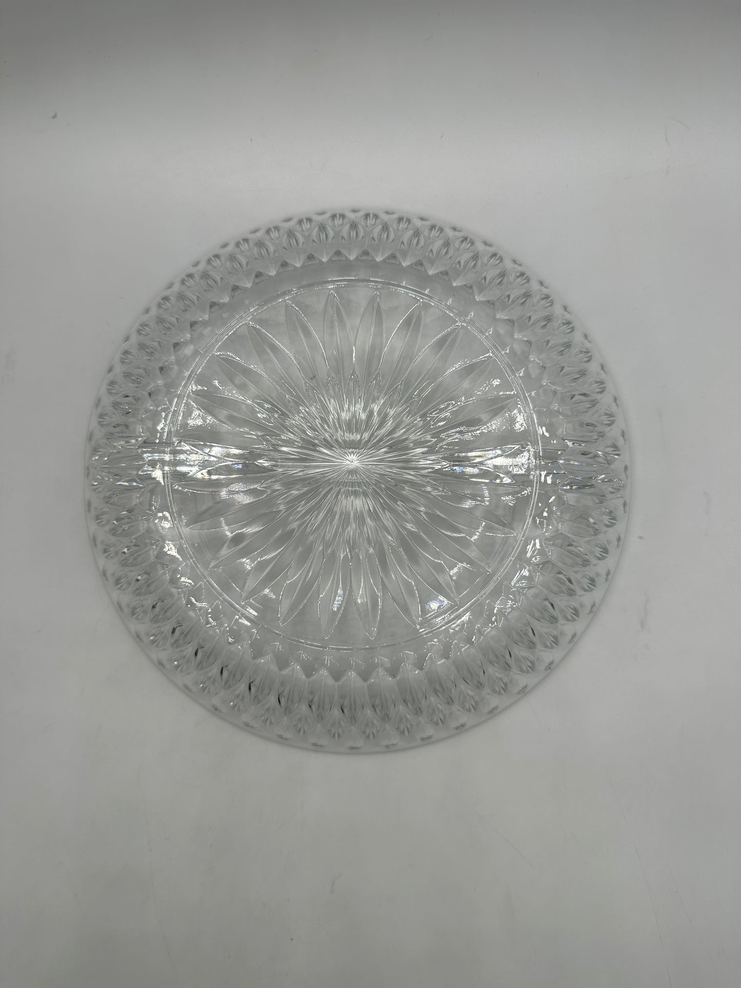 Princess House Highlights Lead Crystal Divided Relish Dish