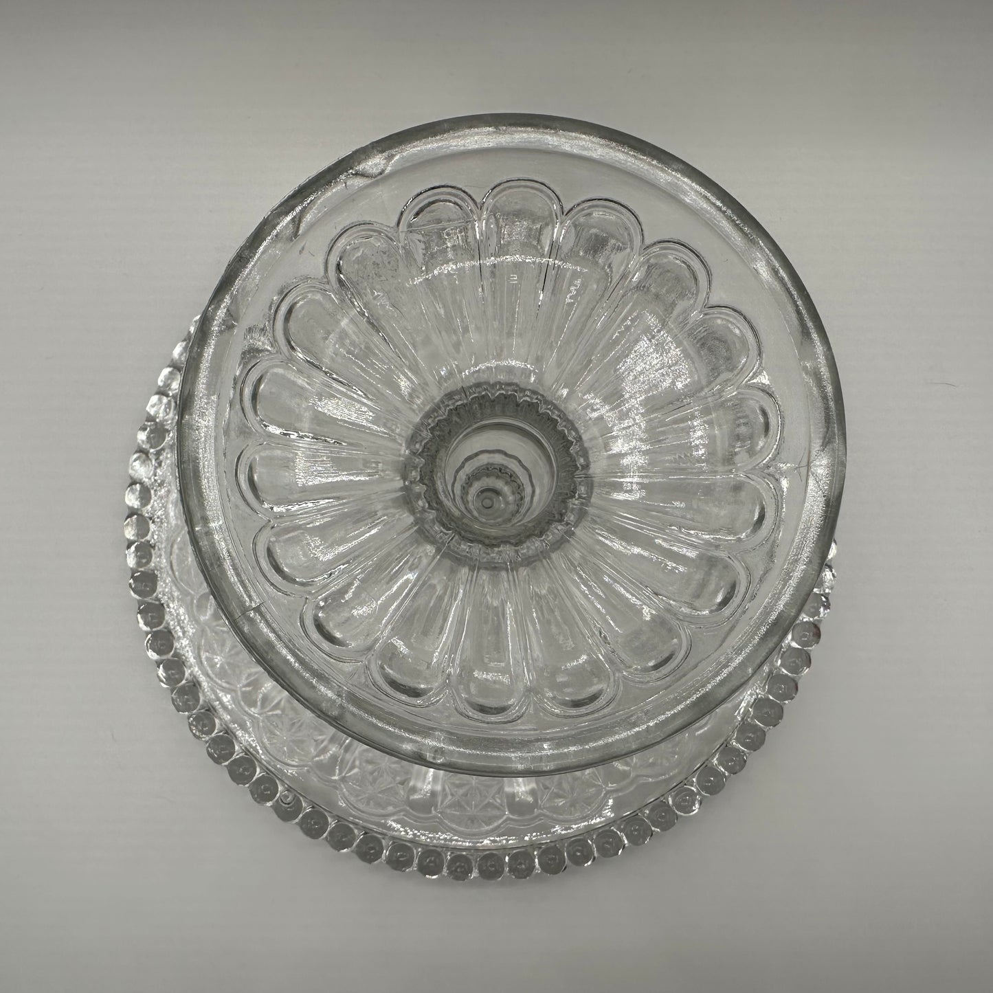 Adams EAPG Pedestal Cake Stand, Cottage Pattern (1874-1891)