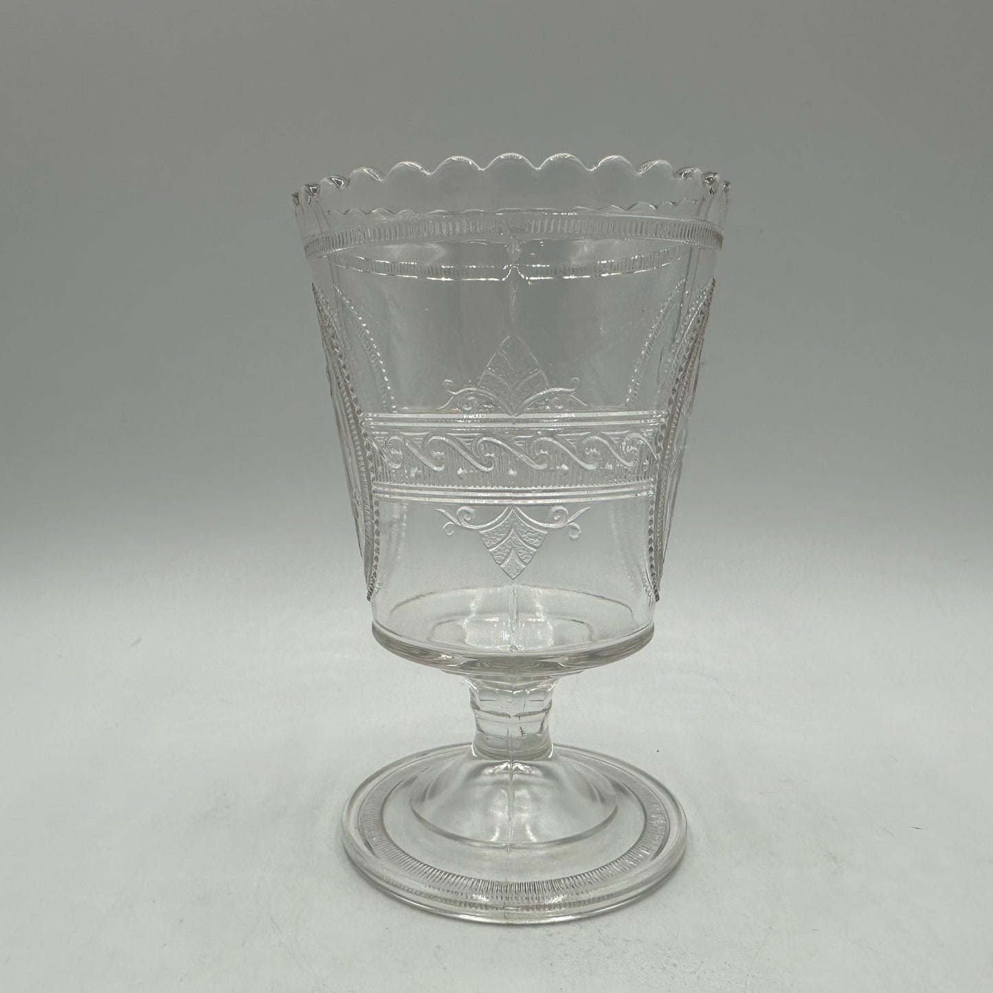 Richards & Hartley Glass Company Footed Cupid & Venus Spooner