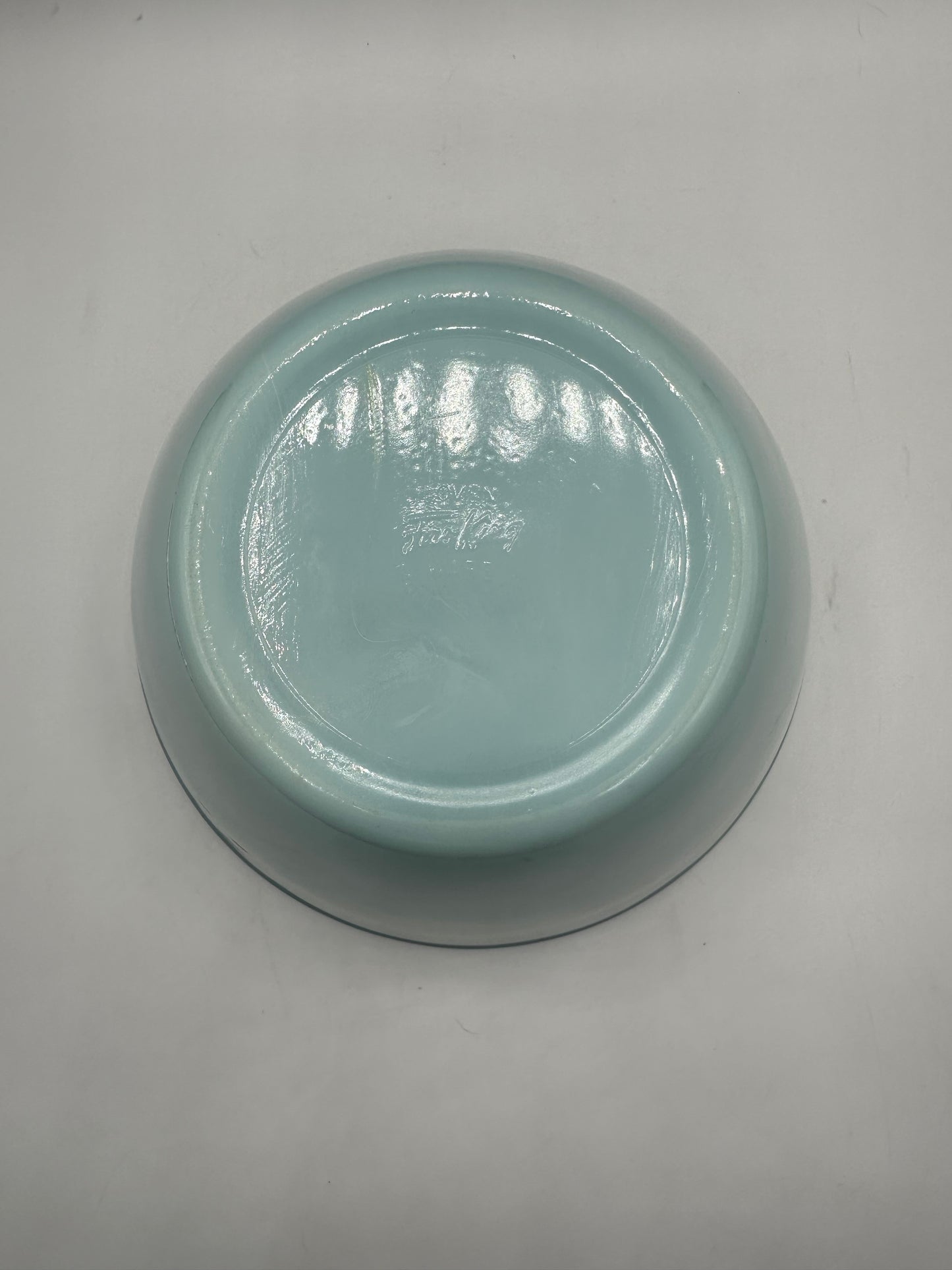 Fire King Delphite Blue 8 1/2" Mixing Bowl