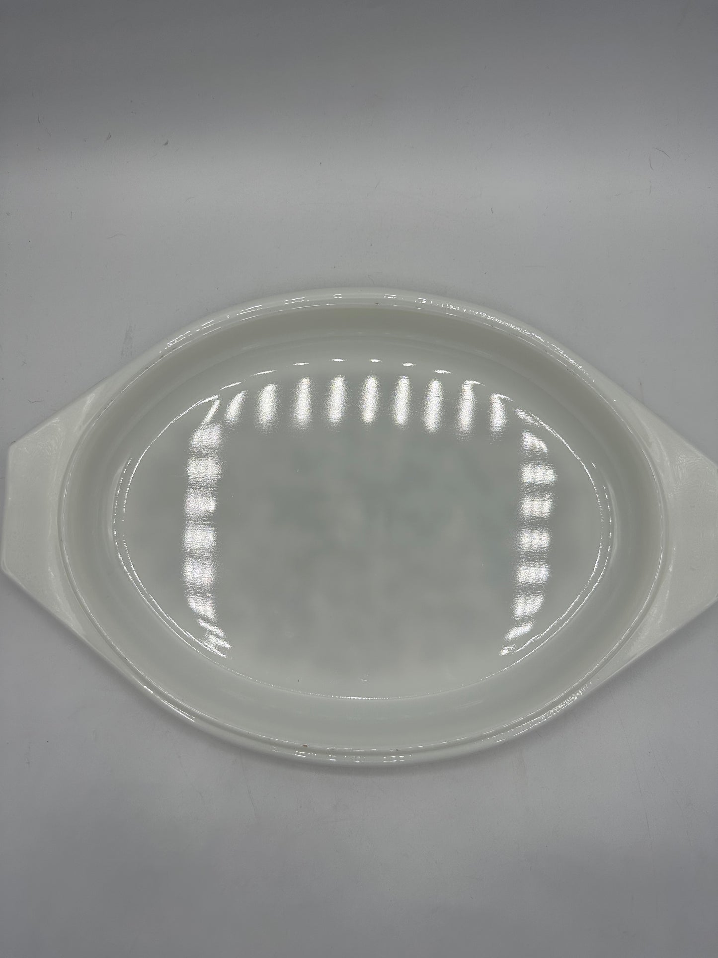 Pyrex Verde Oval 1 Qt Divided Casserole Dish